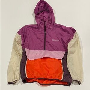 Cotopaxi Womens M Teca Technical Hooded windbreaker Gorpcore color block
